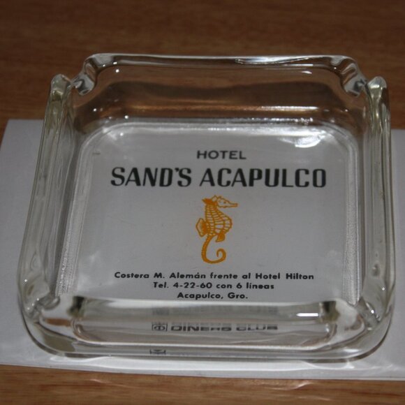 Vintage Ashtray Sands Hotel Acapulco Seahorse - Picture 3 of 4